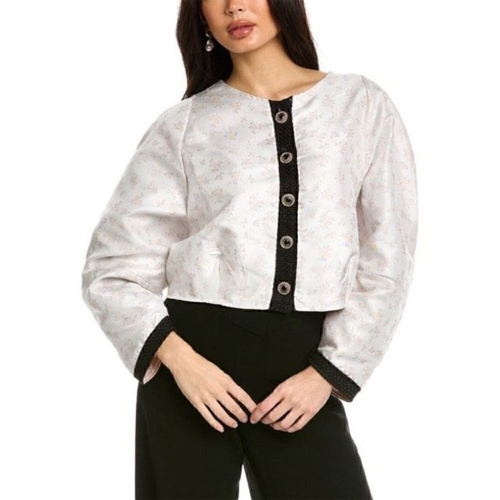 SISTER JANE Ray Floret Jacquard Jacket Size M